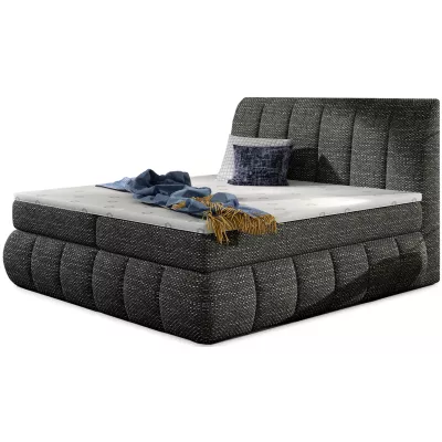 Kontinentálna posteľ s úložným priestorom 160x200 ARVITO - čierna 1