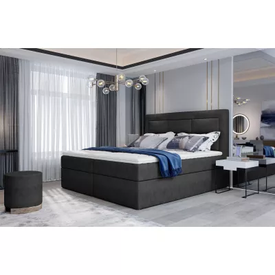 Boxspringová posteľ 140x200 TERIVO - čierna 1