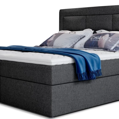 Boxspringová posteľ s úložným priestorom 160x200 TERIVO - antracitová