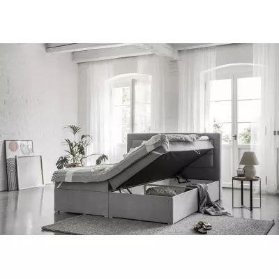 Boxspringová posteľ s úložným priestorom 160x200 TERIVO - čierna 1
