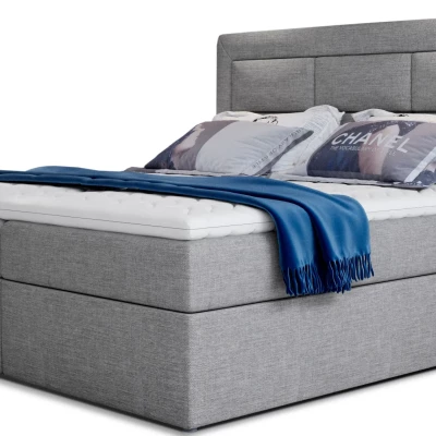 Boxspringová posteľ s úložným priestorom 180x200 TERIVO - šedá