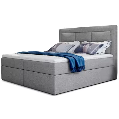 Boxspringová posteľ s úložným priestorom 180x200 TERIVO - šedá