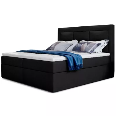 Boxspringová posteľ s úložným priestorom 180x200 TERIVO - čierna 3