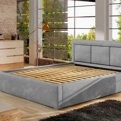 Čalúnená posteľ 180x200 BELLVARO 2 - biela eko koža