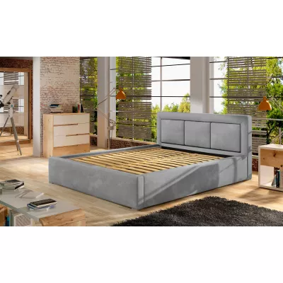Čalúnená posteľ 180x200 BELLVARO 2 - biela eko koža
