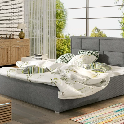 Manželská čalúnená posteľ 180x200 LUXERIO 1 - šedá