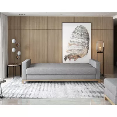 Trojmiestna pohovka s úložným priestorom ZIVENA - zelená / buk