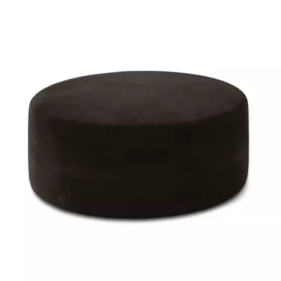 Okrúhly taburet LENNON - tmavo hnedý