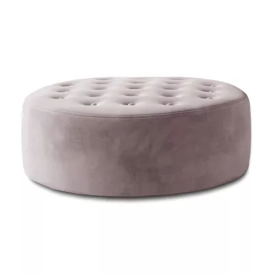 Okrúhly taburet ZAYN - ružový
