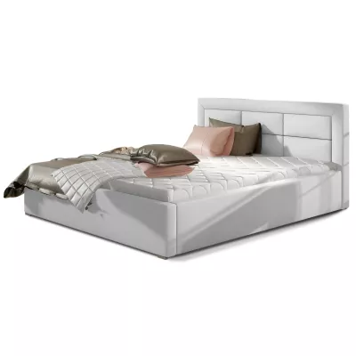 Čalúnená posteľ 180x200 SLEEPORA 1 - biela eko koža