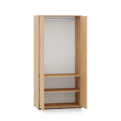 Šatníková skriňa 92 cm INDIGO - dub