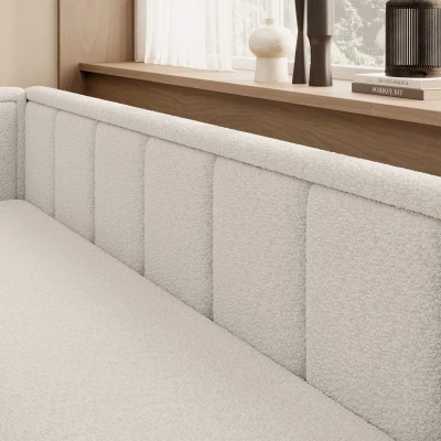 Rozkladacia váľanda s úložným priestorom 75x200 SLORA - biela, ľavé prevedenie