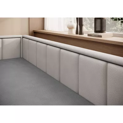 Rozkladacia váľanda s úložným priestorom 75x200 SLORA - tmavo šedá / svetlo šedá, ľavé prevedenie