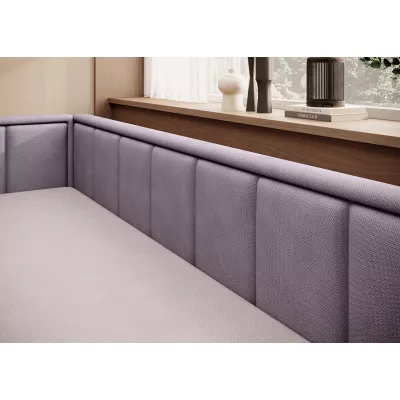 Rozkladacia váľanda s úložným priestorom 75x200 SLORA - ružová / svetlo fialová, ľavé prevedenie