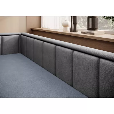 Rozkladacia váľanda s úložným priestorom 75x200 SLORA - modrá / šedá, ľavé prevedenie