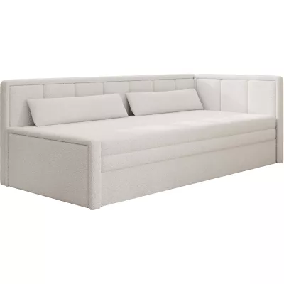 Rozkladacia váľanda s úložným priestorom 75x200 SLORA - biela, pravé prevedenie