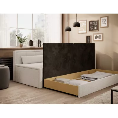 Rozkladacia váľanda s úložným priestorom 75x200 SLORA - biela, pravé prevedenie