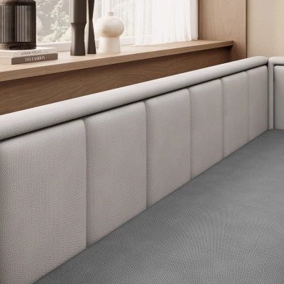 Rozkladacia váľanda s úložným priestorom 75x200 SLORA - tmavo šedá / svetlo šedá, pravé prevedenie
