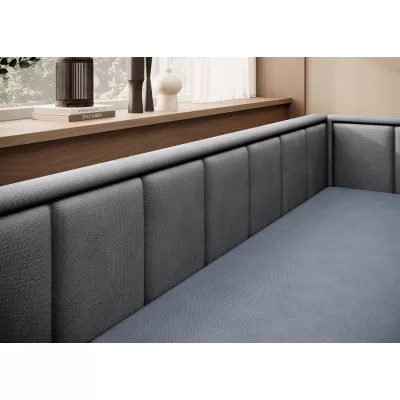 Rozkladacia váľanda s úložným priestorom 75x200 SLORA - modrá / šedá, pravé prevedenie