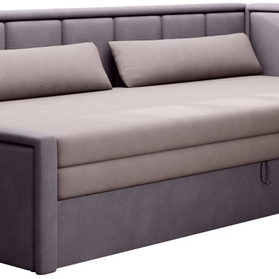 Rozkladacia váľanda s úložným priestorom 75x200 SLORA - ružová / svetlo fialová, pravé prevedenie