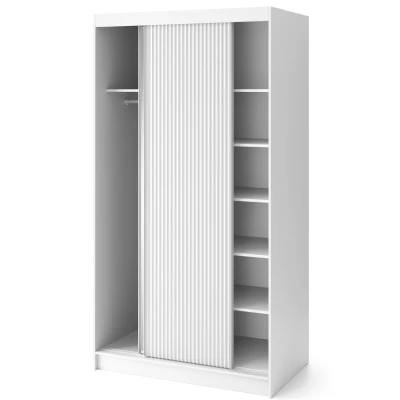 Zrkadlová skriňa s posuvnými dverami 120 cm SELIORA - biela