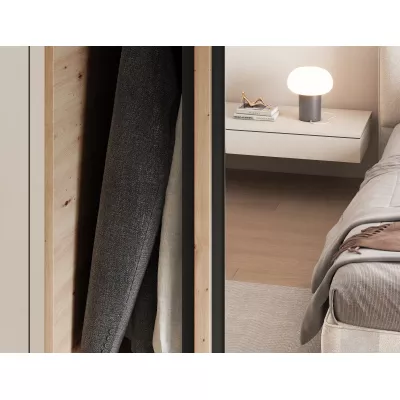 Šatníková skriňa s posuvnými dverami 120 cm ZORIANA - dub artisan