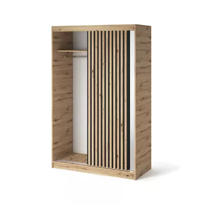 Šatníková skriňa s posuvnými dverami 120 cm ZORIANA - dub artisan