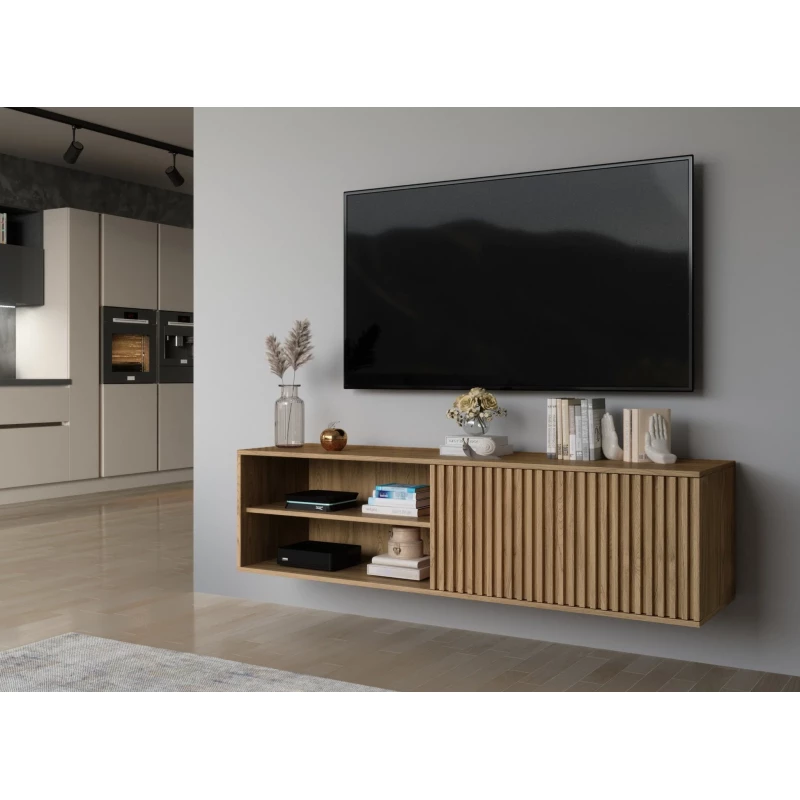 Závesný televízny stolík ISADORA - dub artisan