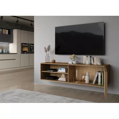 Závesný televízny stolík ISADORA - dub artisan