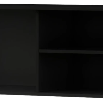 Závesný televízny stolík PHAEDRA - čierny / dub artisan