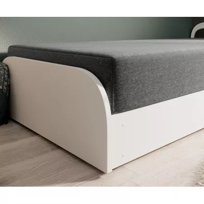 Detská posteľ 80x190 SNUGORIA 1 - šedá / pravé prevedenie