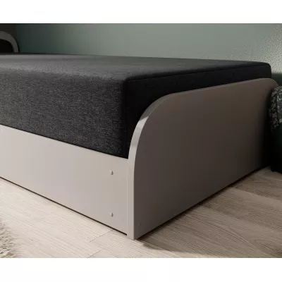 Detská posteľ 80x190 SNUGORIA 2 - čierna 1/ľavé prevedenie