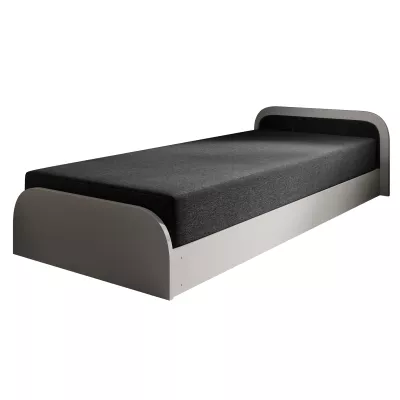 Detská posteľ 80x190 SNUGORIA 2 - čierna 2 / pravé prevedenie