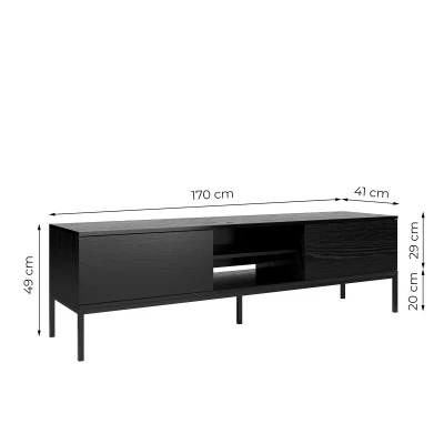 TV stolík FLORIS - čierny