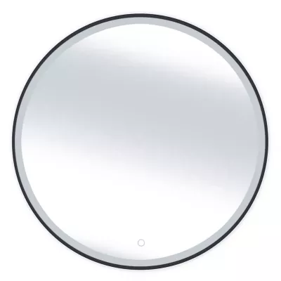 Zrkadlo na stenu MARLO s LED osvetlením - čierne