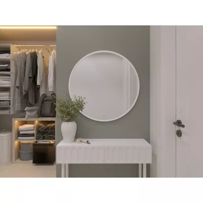 Okrúhle zrkadlo ONYX s LED osvetlením - biele