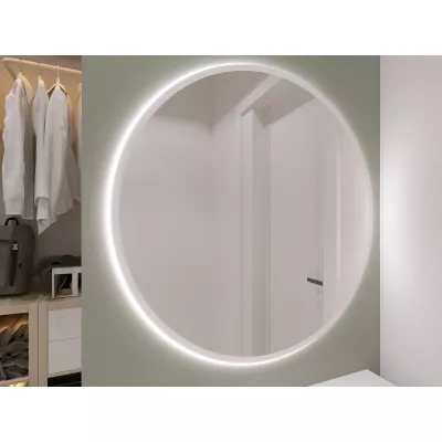 Zrkadlo ONYX s LED osvetlením - biele