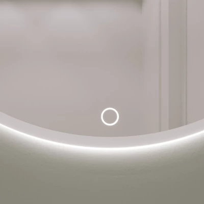 Zrkadlo ONYX s LED osvetlením - biele