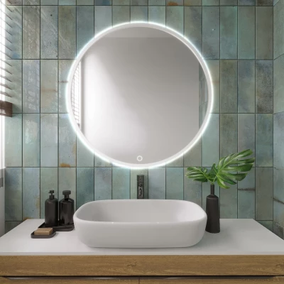 Zrkadlo ONYX s LED osvetlením - biele