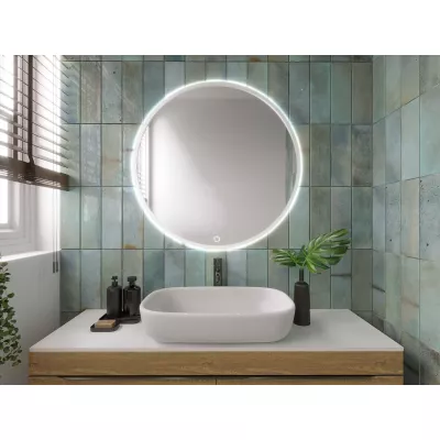 Zrkadlo ONYX s LED osvetlením - biele