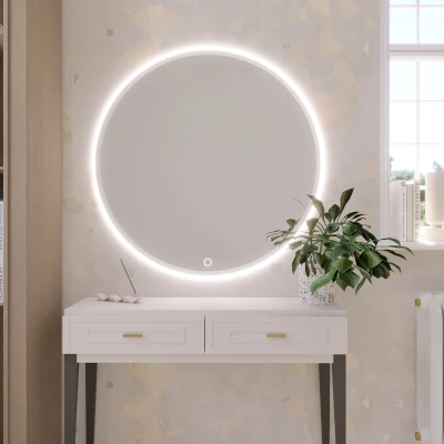 Zrkadlo ONYX s LED osvetlením - biele