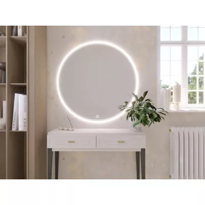 Zrkadlo ONYX s LED osvetlením - biele