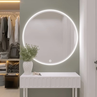 Zrkadlo ONYX s LED osvetlením - biele