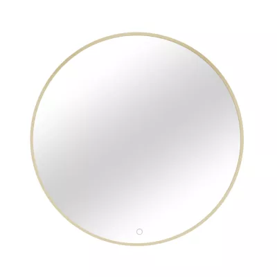 Okrúhle zrkadlo SOL s LED osvetlením - zlaté