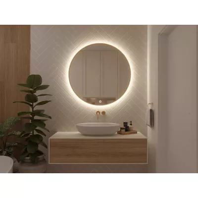 Zrkadlo SOL s LED osvetlením - zlaté