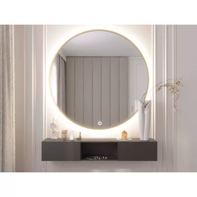 Zrkadlo SOL s LED osvetlením - zlaté