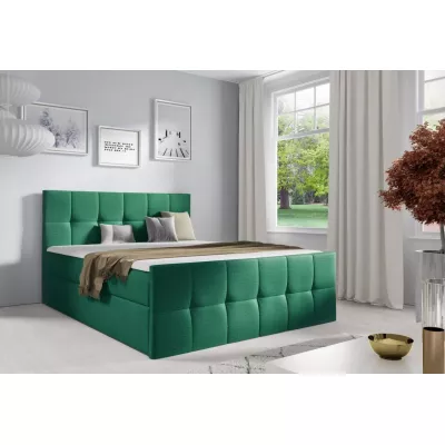 Manželská posteľ CHLOE - 180x220, zelená 1 + topper ZADARMO
