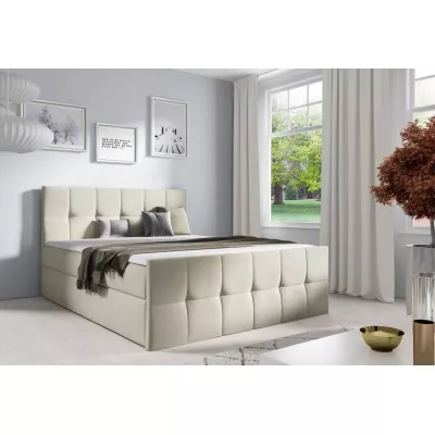 Manželská posteľ CHLOE - 160x220, béžová 1+ topper ZADARMO