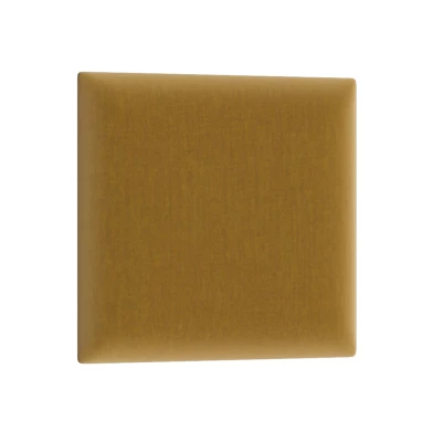 Čalúnený nástenný panel 30x30 VALERIO - horčicový