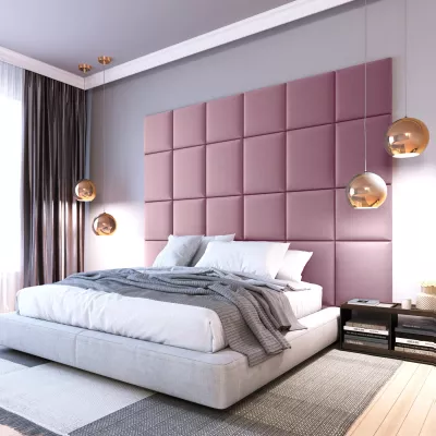 Čalúnený panel na stenu 40x40 VALERIO - ružový